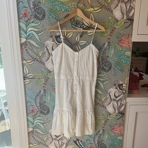 Veronica Beard White Lace Detail dress